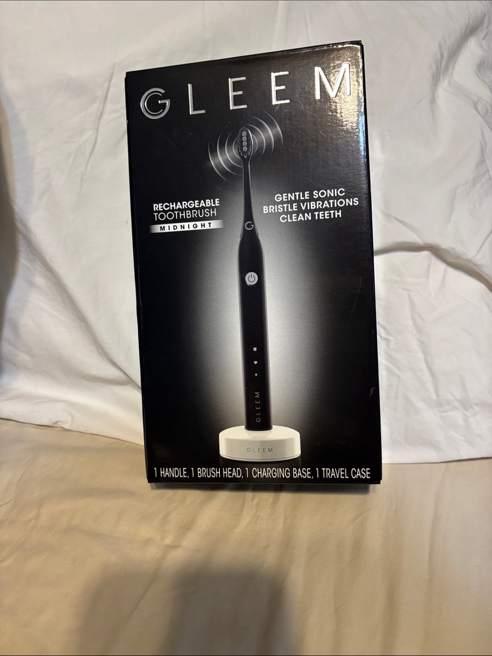 Gleem Black Rechargeable Sonic Toothbrush